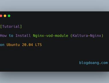 How To Install Nginx-Vod-Module From Kaltura On Ubuntu 20.04 LTS